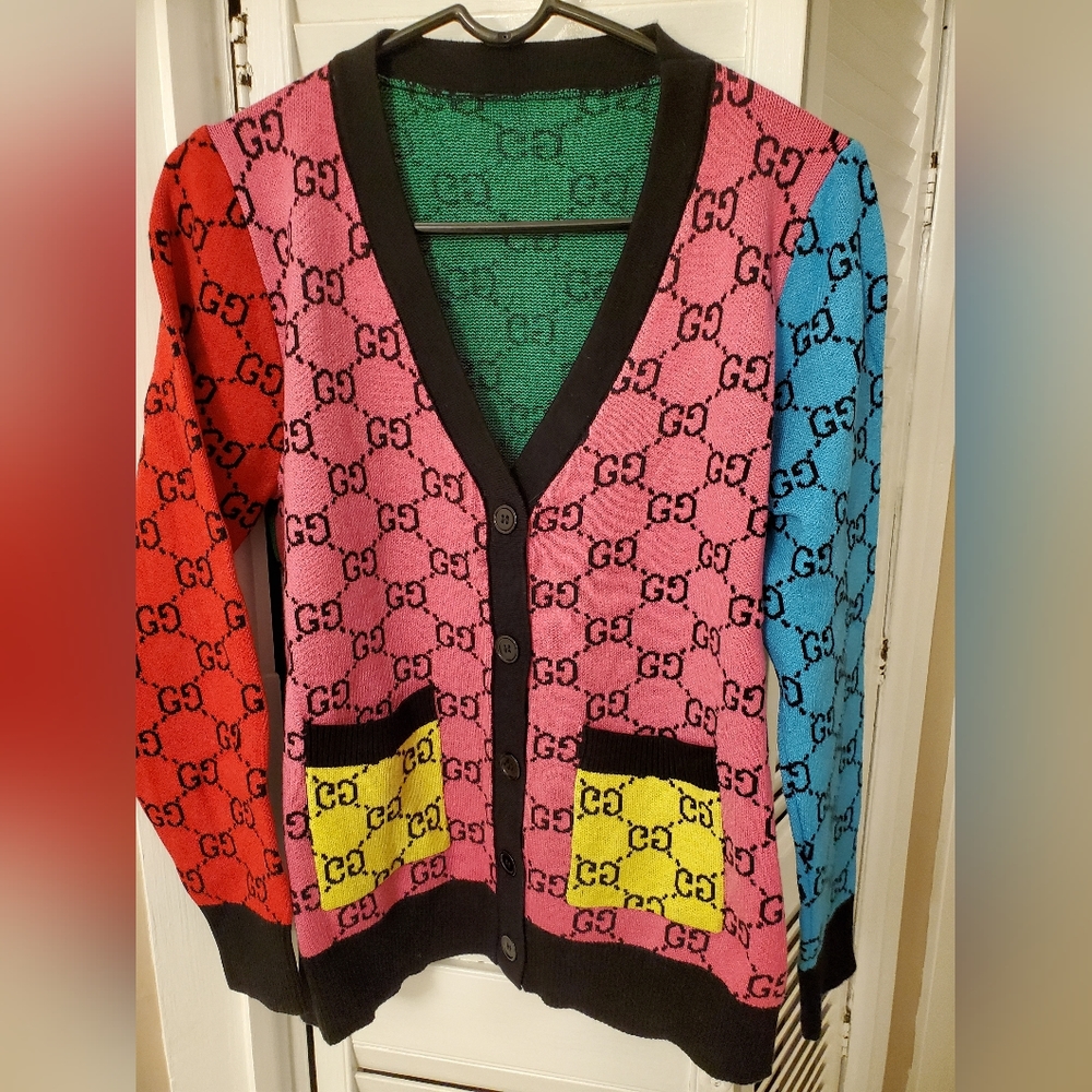 Colorblock cardigan